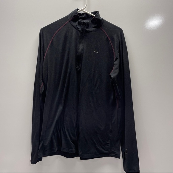Merino Blend By Paradox Dri Release 1/4 Zip Pullover Womens Size XL black - Picture 2 of 8